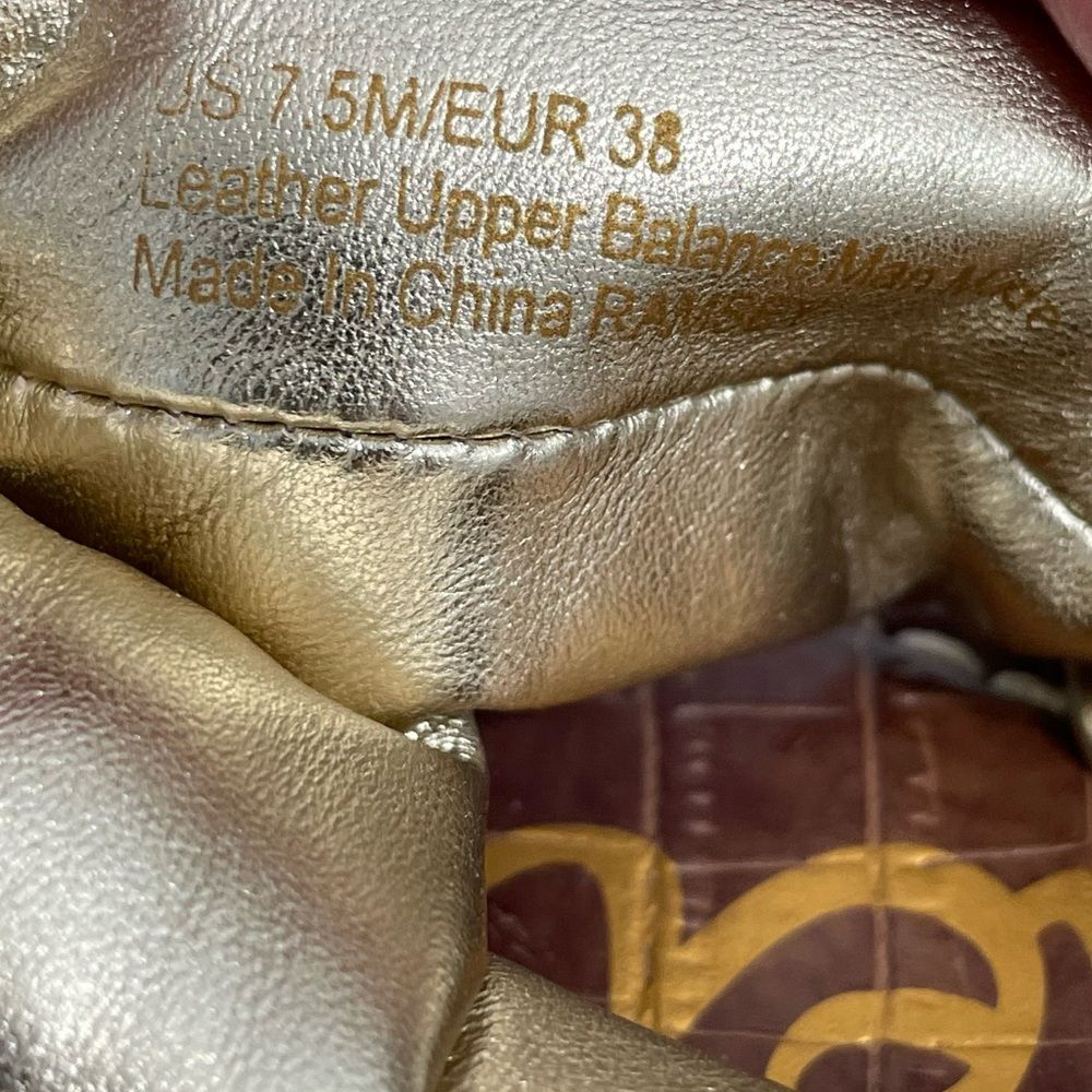Sam Edelman Ramsey Wedge Sandal‎ in Metallic Gold Size US 7.5 EU 38 Shoes - Picture 7 of 7
